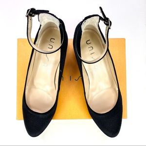 * UNISA Carwinn Velvet Ankle-Strap Pumps *